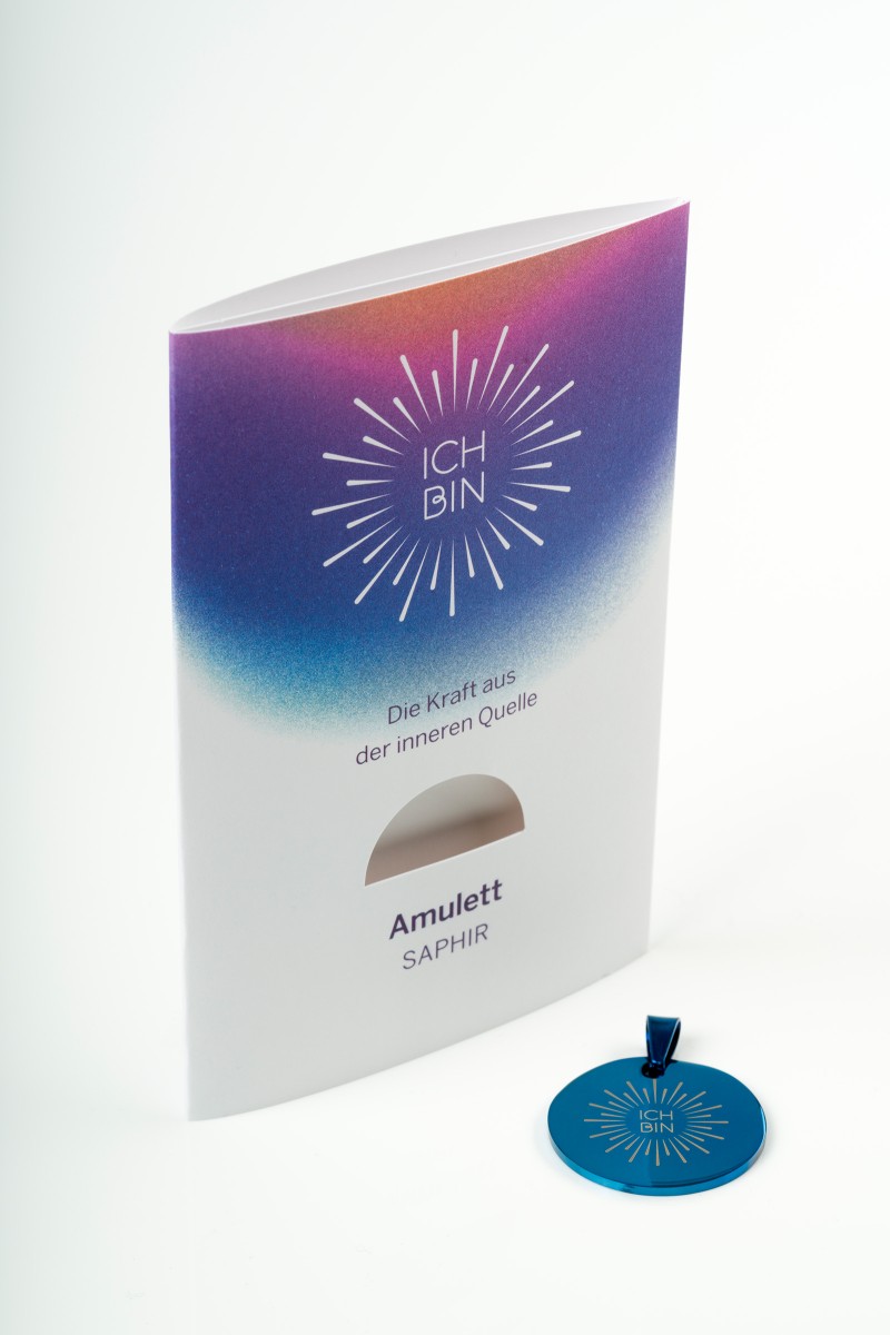 Amulett SAPHIR blau